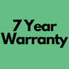 7-year warranty badge for the Gree WHIO Heat Pump ensuring long-term reliability and performance