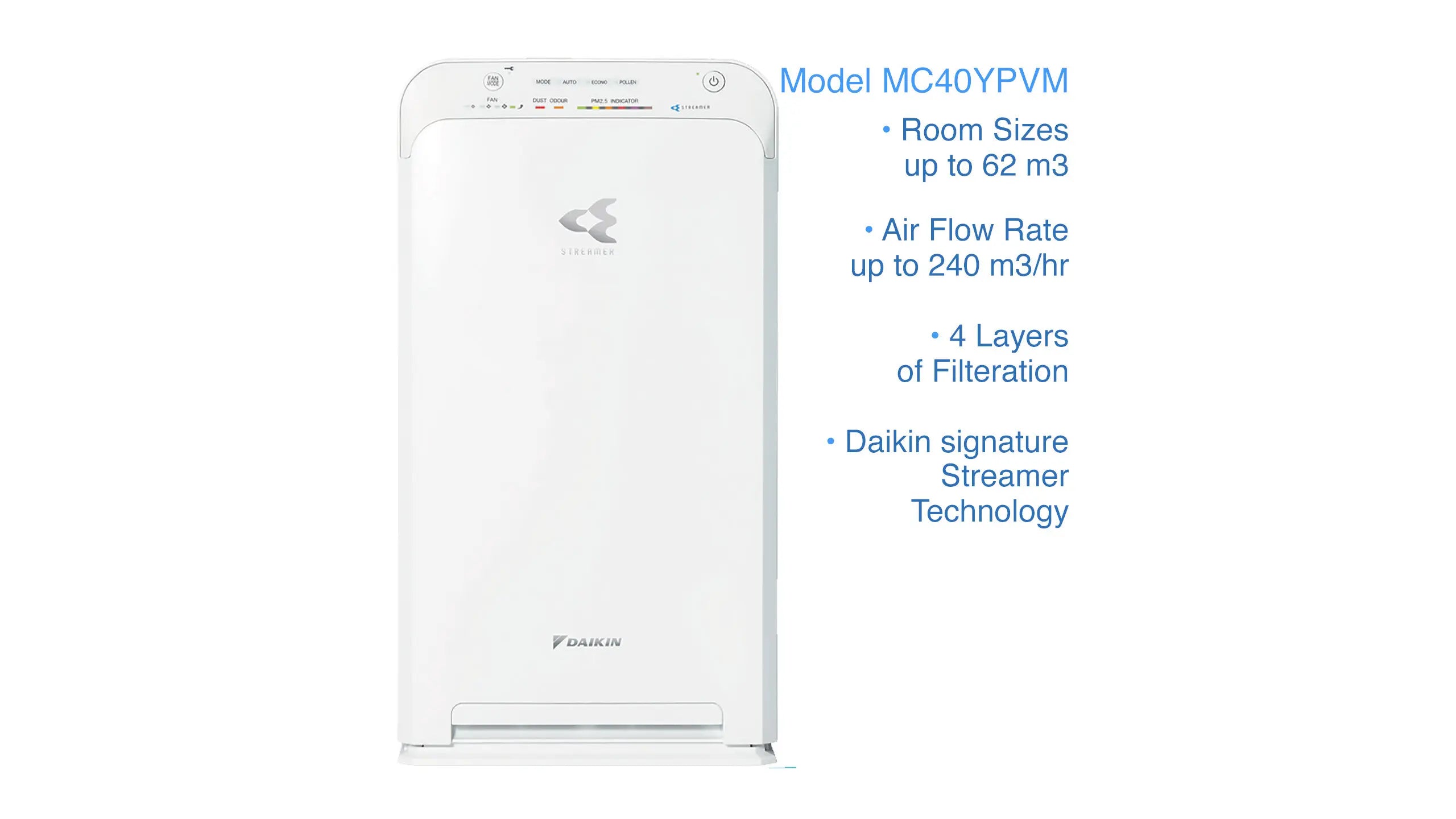 Daikin Air Purifier – MC40YPVM - Wellington