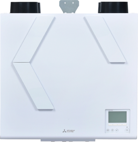 Mitsubishi Vertical Lossnay VL-250 Energy Recovery Ventilation System with Wi-Fi Control
