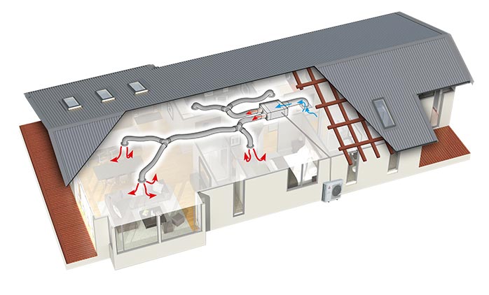 Mitsubishi Ducted PEAD 140 Heat Pump (includes installation)